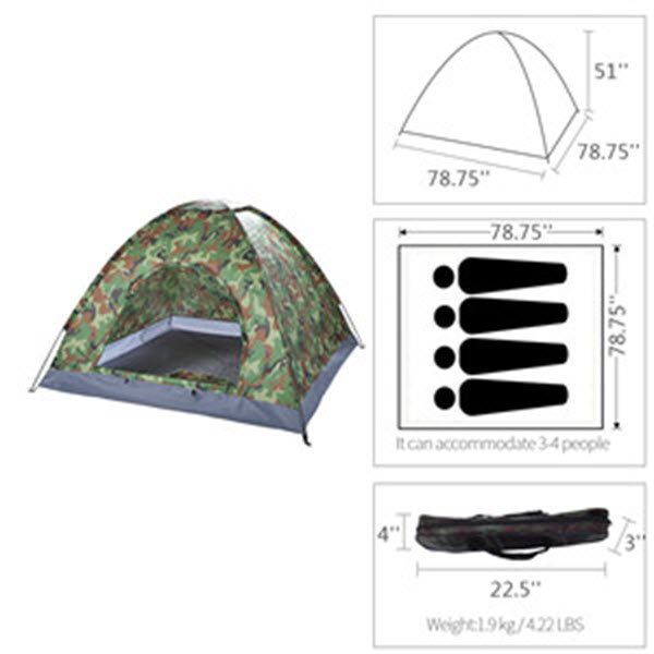 3-4 People Outdoor Waterproof Tent-a9